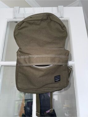 PacSun Olive Canvas Backpack